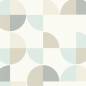 Preview: Muster Skandi tapete in blau und creme bei heineking24